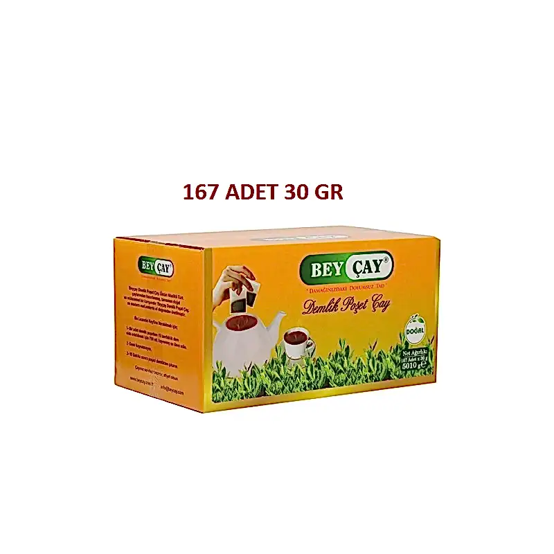 Bey Çay Demlik Poşet 167 Adet X 30 Gr  5 KG 