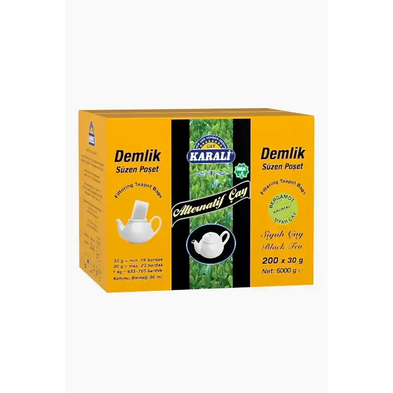 Karali Alternatif Demlik Poset ( Bergamot Aromalı ) 6 kg 200 X 30 Gr