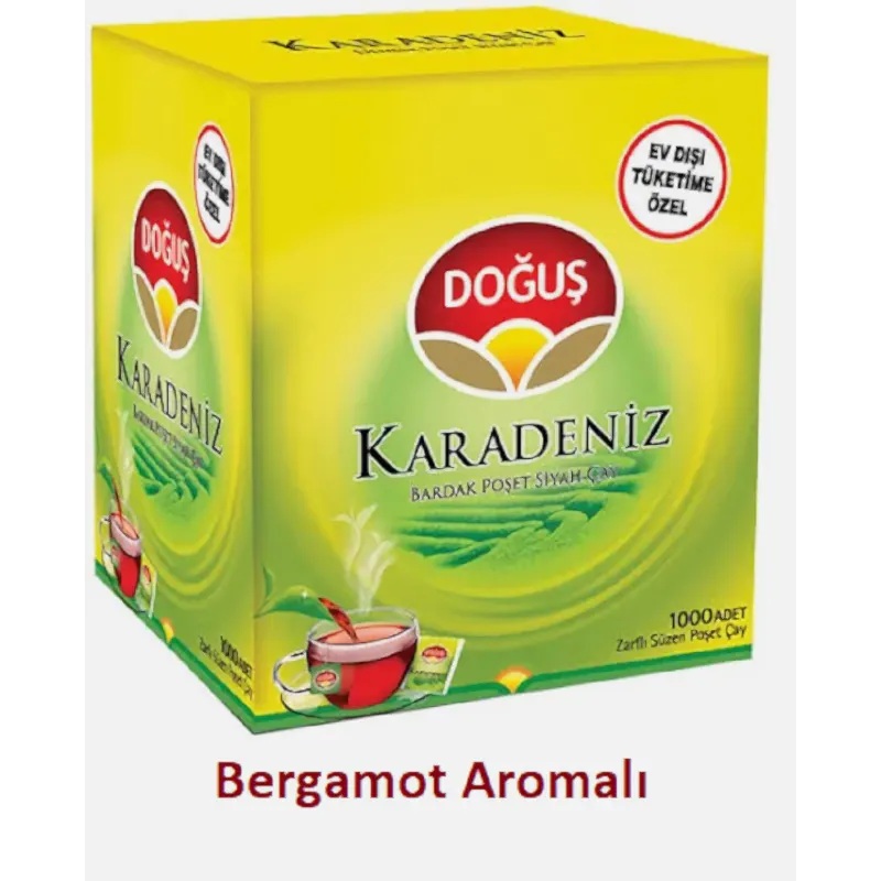 Doğuş Karadeniz Bardak Poşet Çay 1000 Adet X 2 Gr Bergomat Aromalı